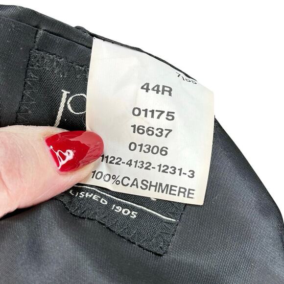 Jos. A. Bank Men's 44R Blazer Charcoal Gray 100% Cashmere Sportscoat Business - Picture 4 of 5